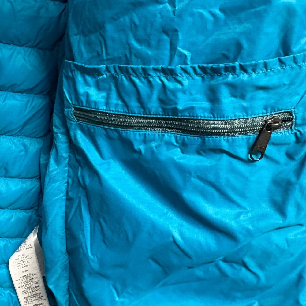 Cotopaxi Fuego Down Vest Mens Medium Green Blue Puffer Full Zip Insulated Jacket - Picture 7 of 14